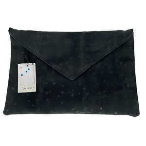 Lee Coren Clutch Women's Black Polka Dot NWT Handmade in Israel